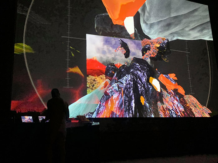 NSDOS performing in B39 Space, Korea with visuals by alpha_rats